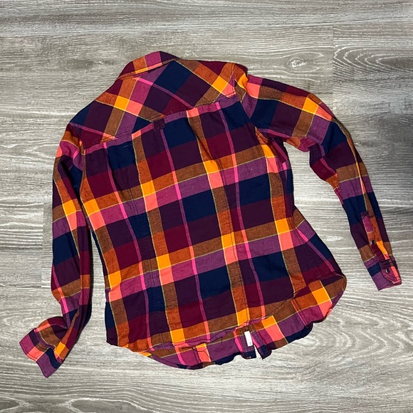 Garage Plaid Cotton Snap Flannel Shirt - Picture 4 of 6